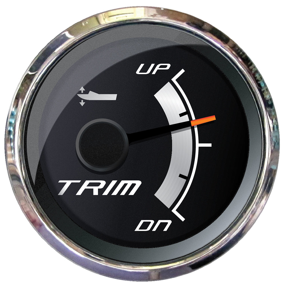 Faria 22019 Platinum 2" Trim Gauge f/Mercury, Mariner, Mercruiser, Volvo DP, Yamaha 2001 Newer