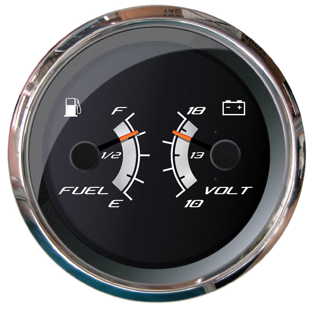 Faria 22013 Platinum 4" Multi-Function - Fuel Level Voltmeter