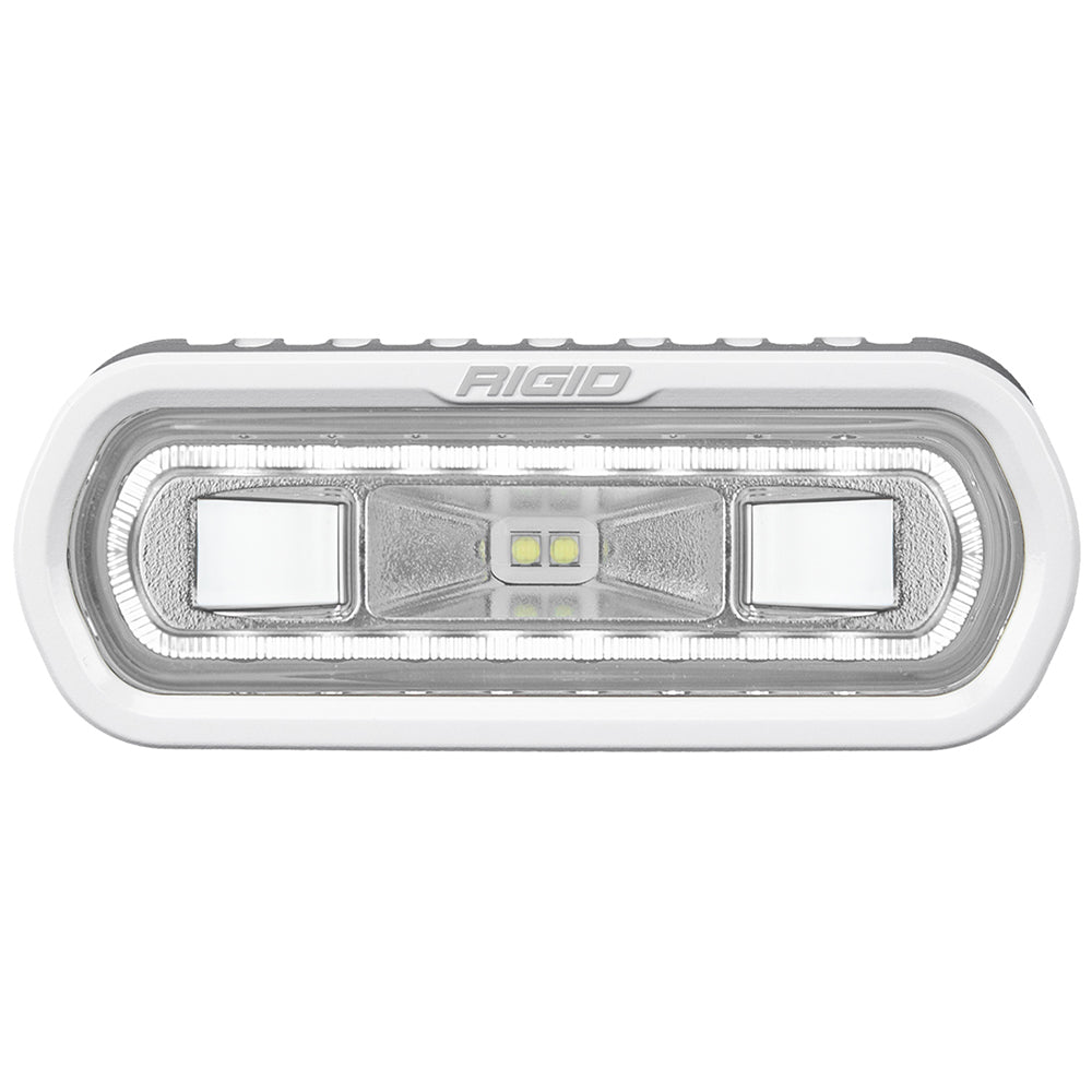 RIGID Industries 51100 SR-L Series Marine Spreader Light - White Surface Mount - White Light w/White Halo