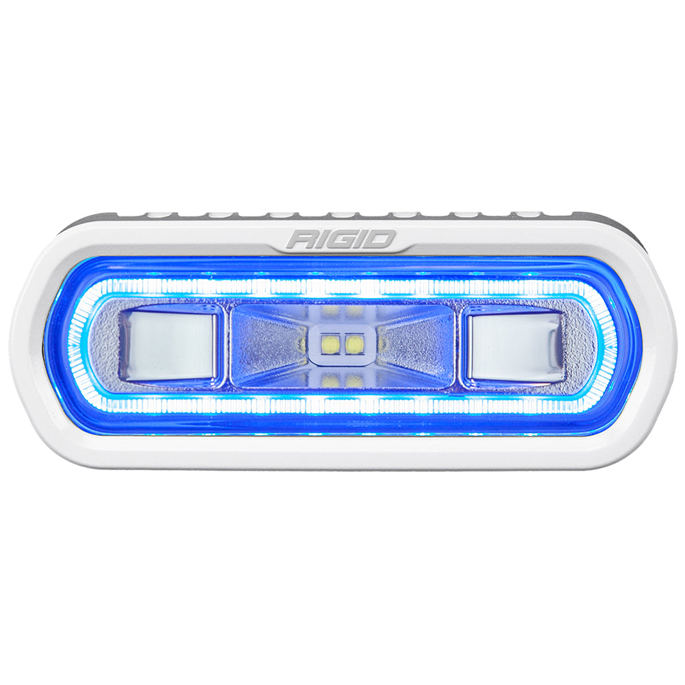 RIGID Industries 51101 SR-L Series Marine Spreader Light - White Surface Mount - White Light w/Blue Halo
