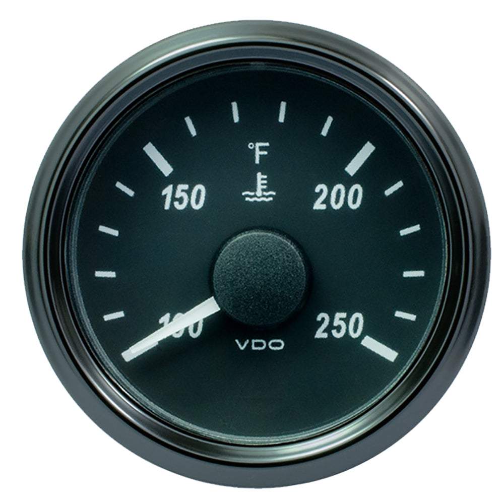 VDO A2C3833350030 SingleViu 52mm (2-1/16") Water Temp. Gauge - 250 F - 291-22 OHM