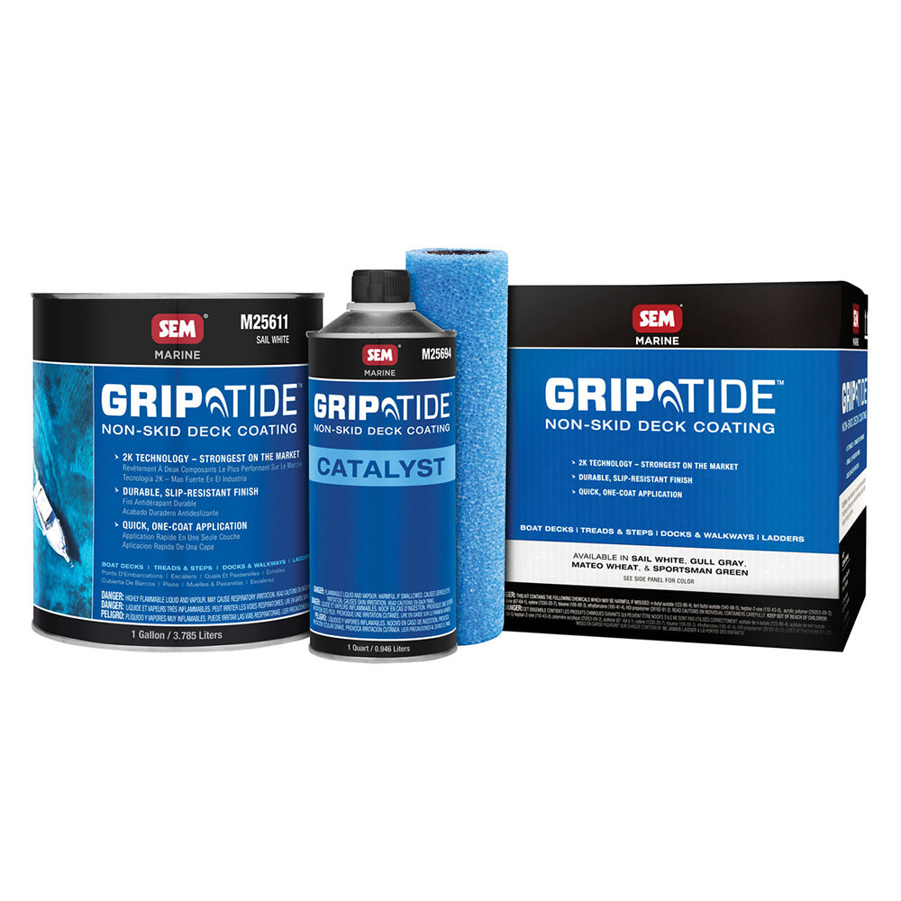 SEM M25610 GripTide Non-Skid Deck Coating Kit - Sail White