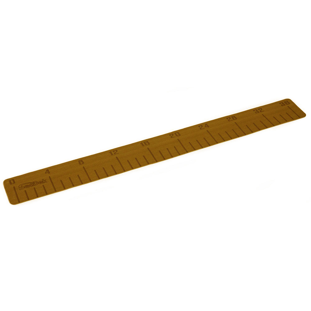 SeaDek 22135-80090 36" Fish Ruler - Mocha Brushed w/SeaDek Logo