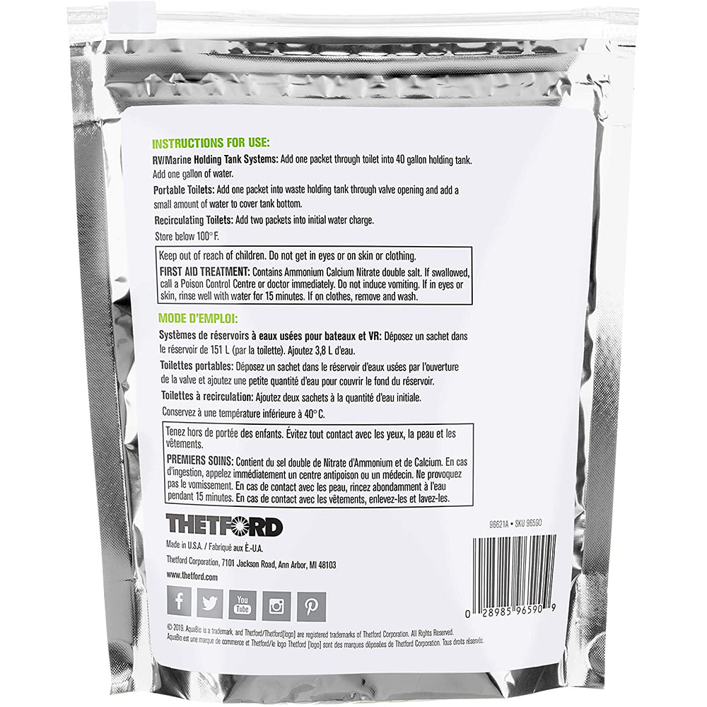 Thetford 96590 AquaBio - 16 Toss-Ins Concentrate Packets