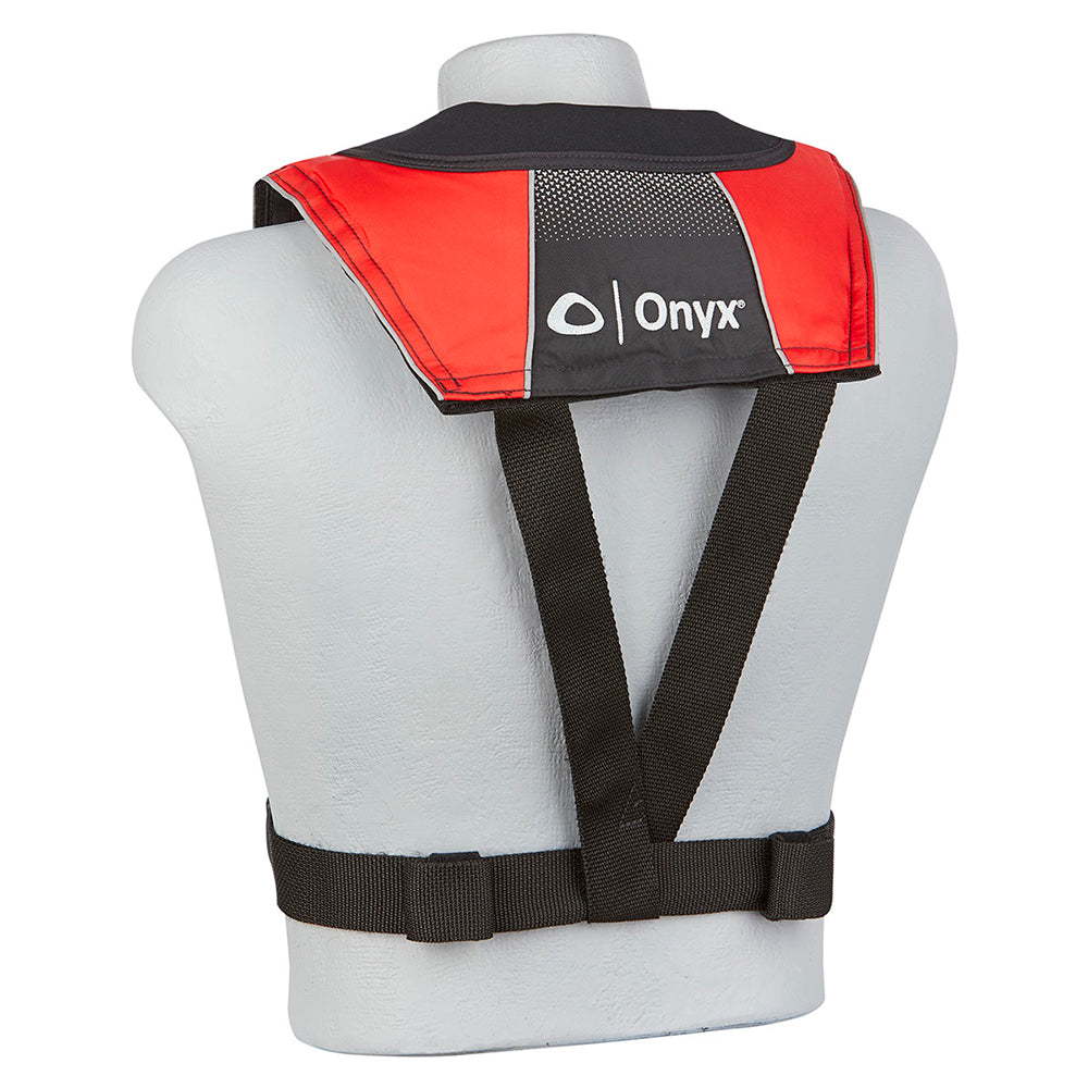Onyx 132200-100-004-20 A/M-24 Series All Clear Automatic/Manual Inflatable Life Jacket - Black/Red - Adult