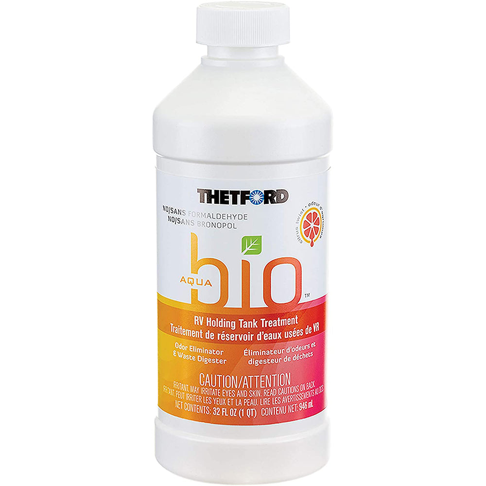 Thetford 96607 AquaBio RV Holding Tank Treatment - Citrus Twist Scent - Formaldehyde Free - 32oz