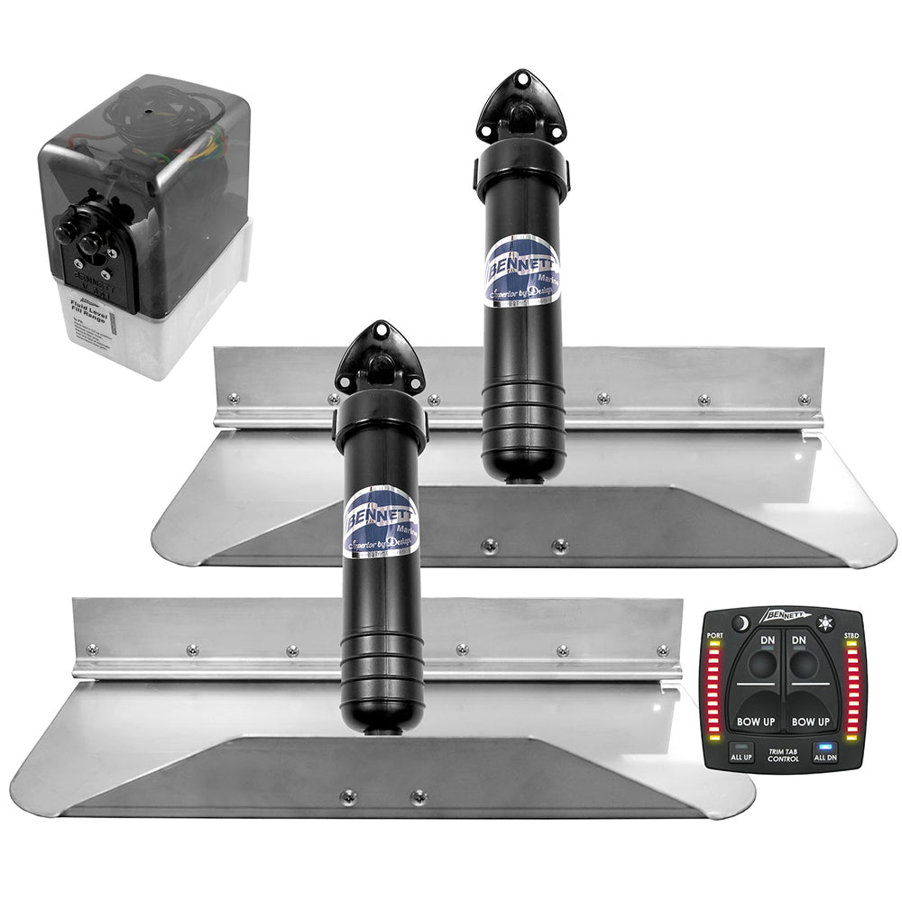 Bennett Marine 189OBI 18x9 Hydraulic Trim Tab System w/One Box Indication