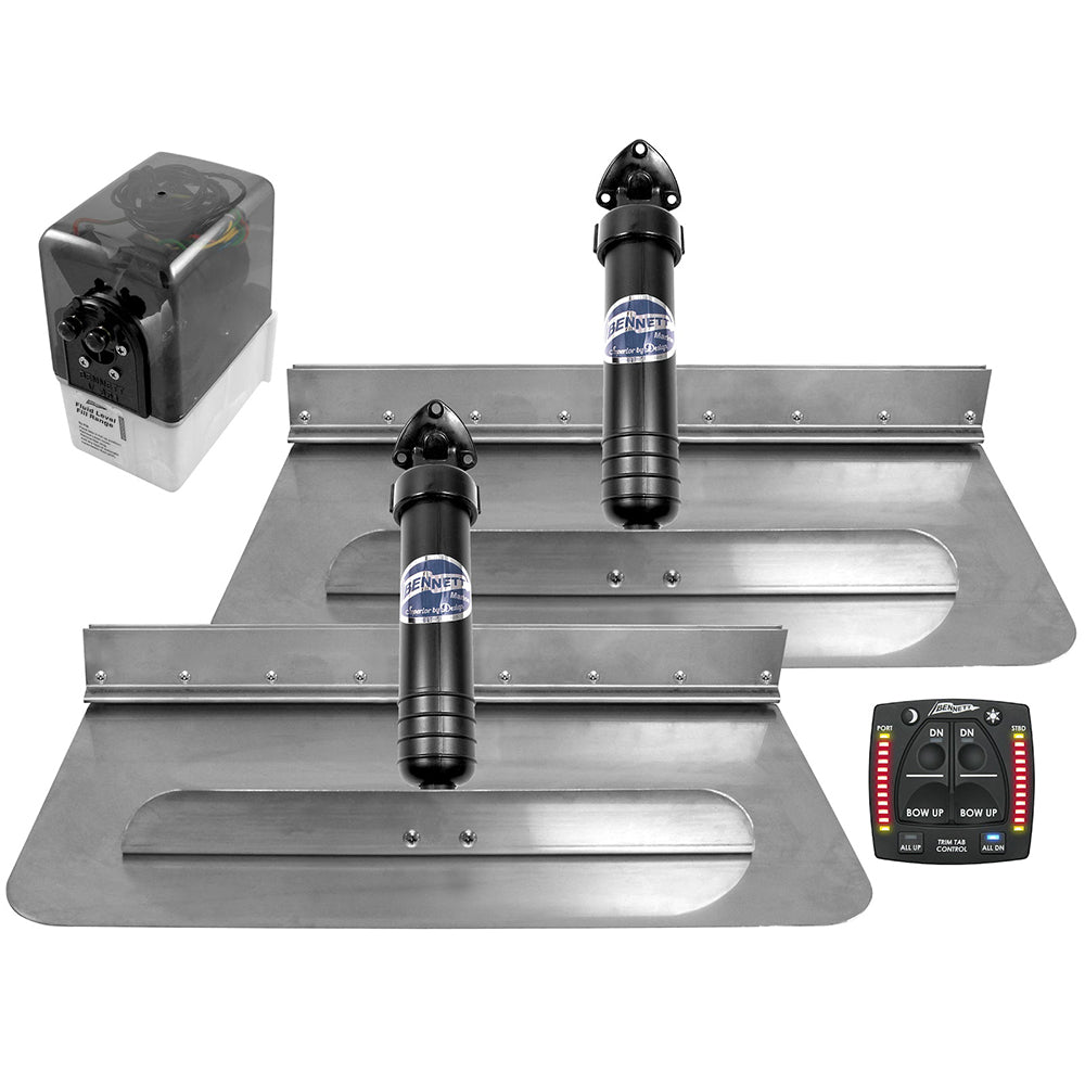 Bennett Marine 2412OBI 24x12 Hydraulic Trim Tab System w/One Box Indication
