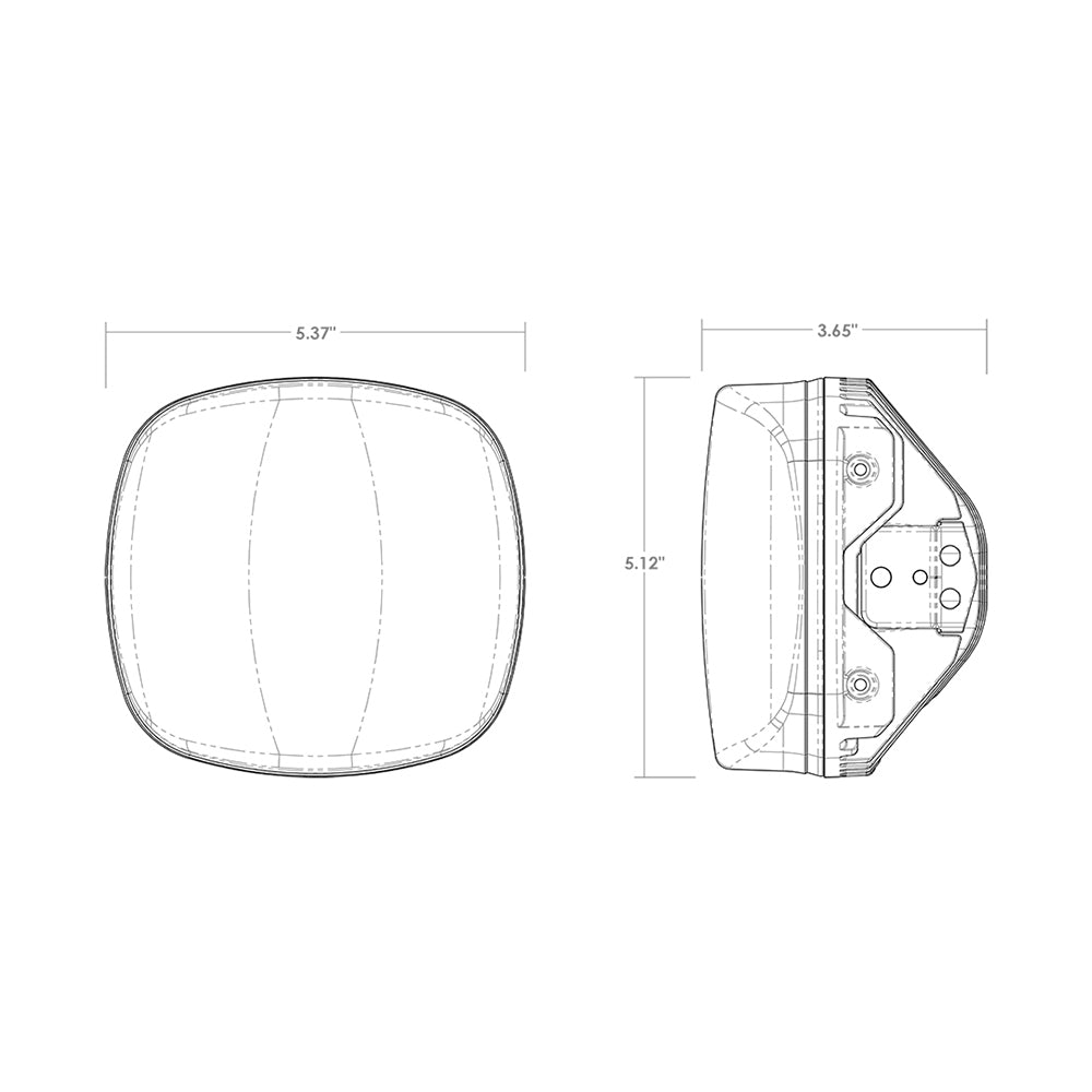 RIGID Industries 300419 Adapt XE Number Plate - White