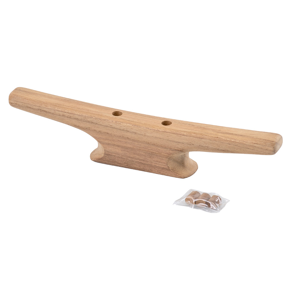 Whitecap 60404 10" Cleat - Teak