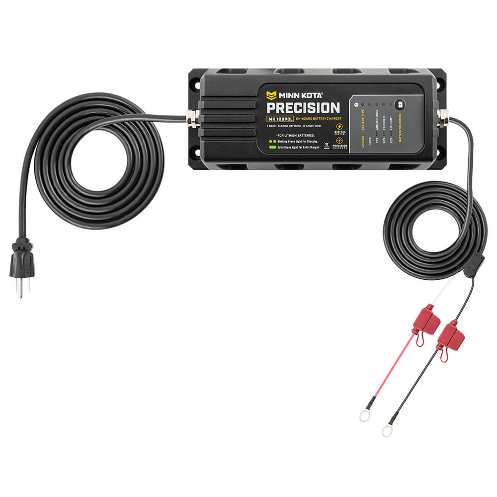 Minn Kota 1831061 On-Board Precision Charger MK-106 PCL 1 Bank x 6 AMP LI Optimized Charger