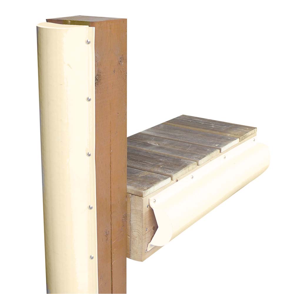 Dock Edge DE1020SF Piling Bumper - One End Capped - 6 - Beige