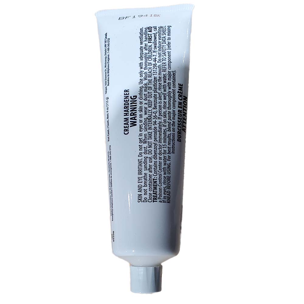 Sika 648701 BPO Cream Hardener White 4oz Tube Resin Required