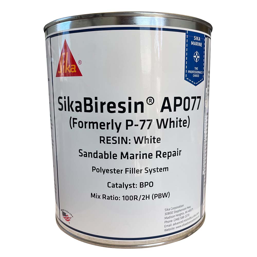 Sika 606547 SikaBiresin AP077 White Gallon BPO Hardener Required
