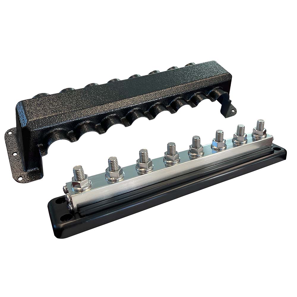 Victron VBB160080010 Busbar 600A 8P Cover 8X 3/8" Plus 8X M8 Terminals