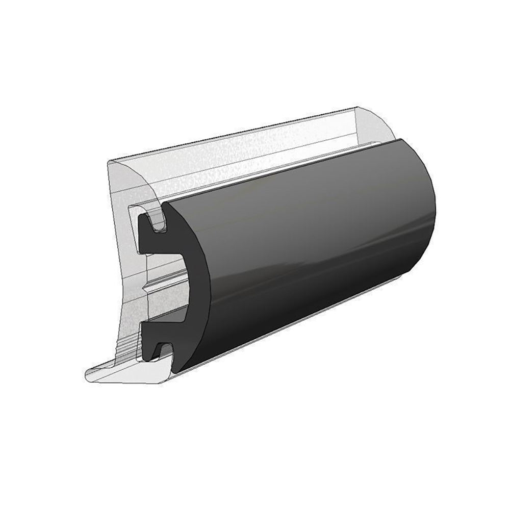 TACO V12-4144BKA70-1 70 Flexible Black Rub Rail Insert 1-3/16" x 1/2"