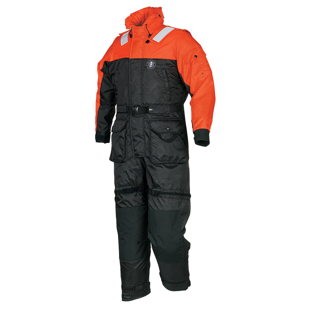 Mustang MS2175-33-XL-206 Deluxe Anti-Exposure Coverall Work Suit - Orange/Black - XL