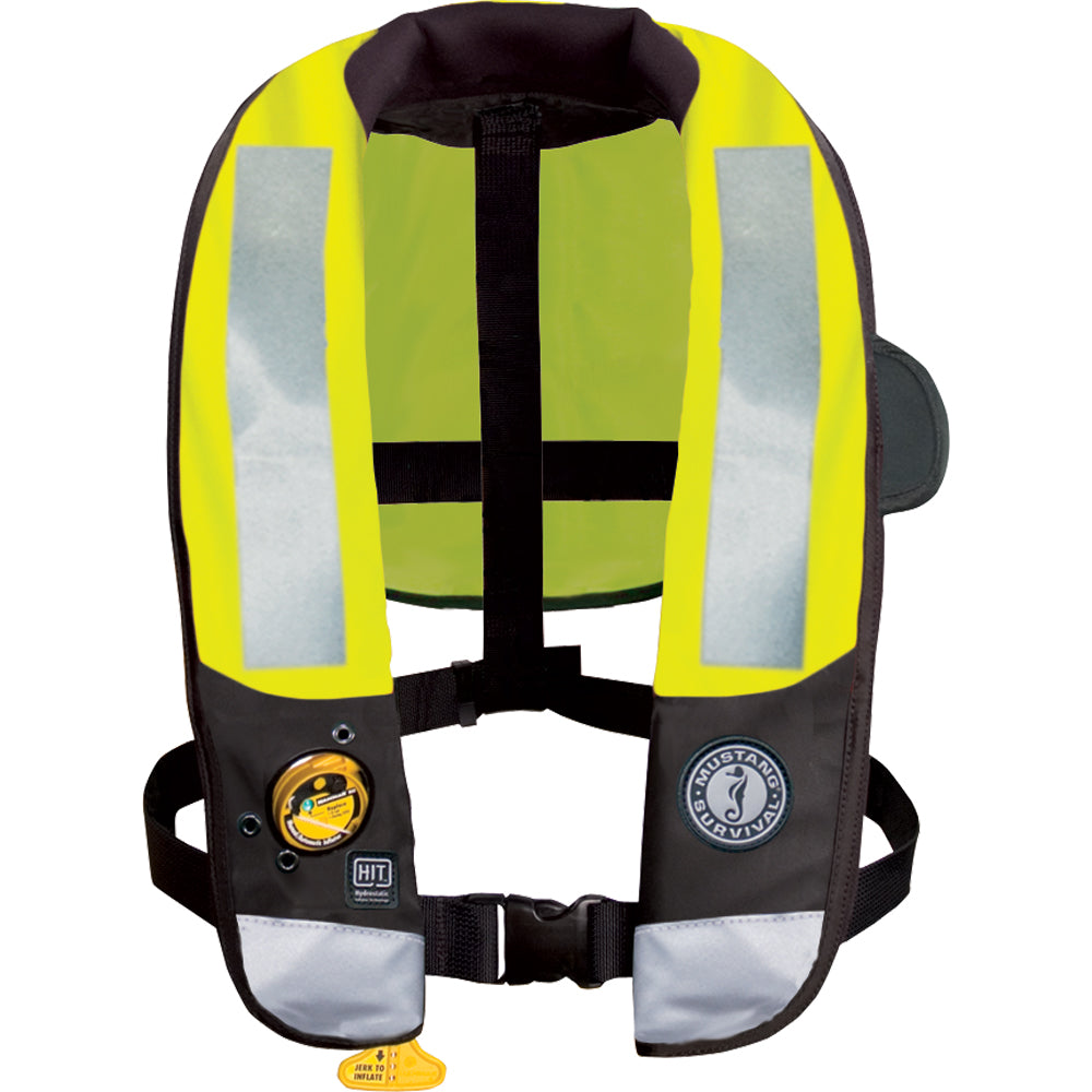 Mustang MD3183T3-239-0-202 HIT High Visibility Inflatable PFD - Fluorescent Yellow/Green - Automatic/Manual
