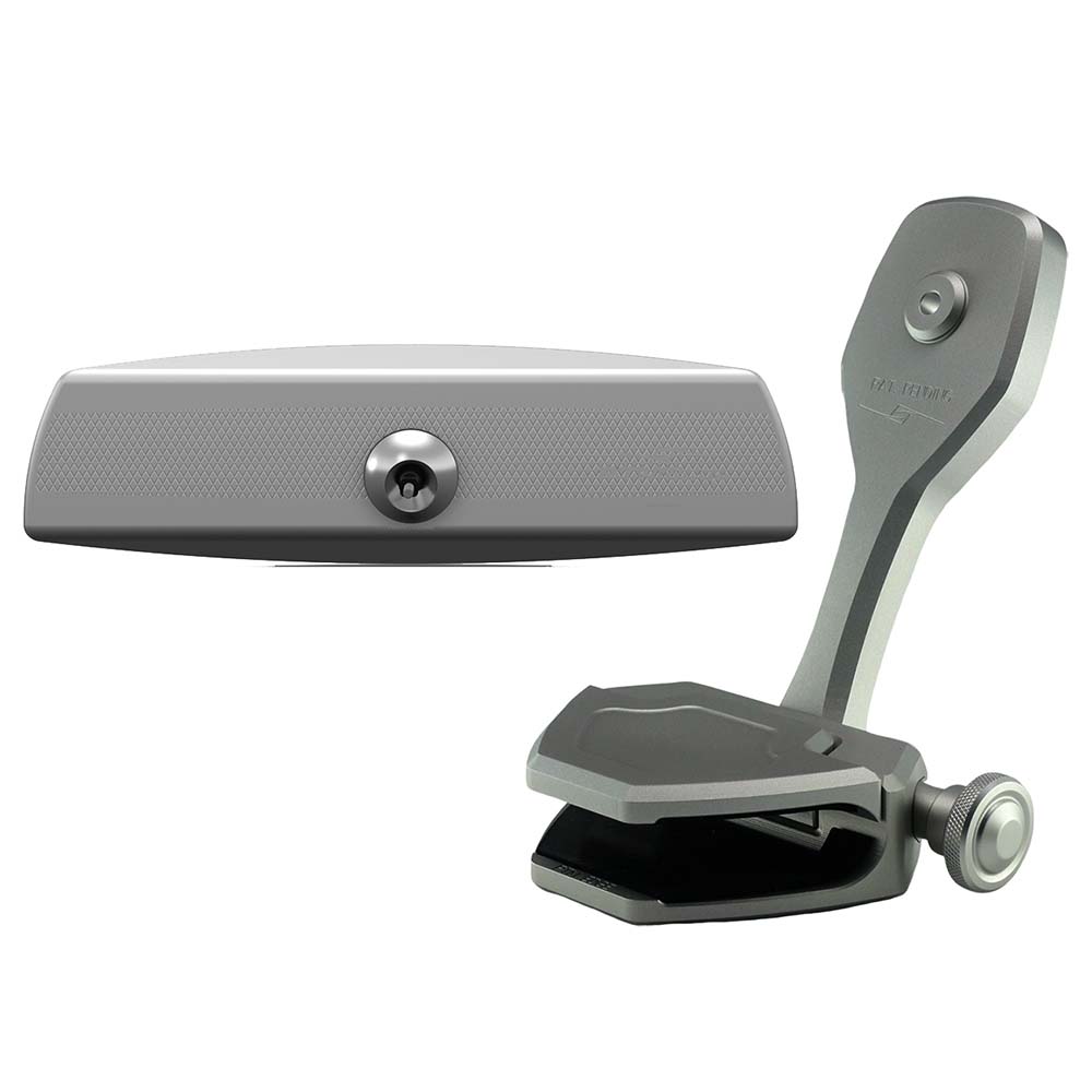 PTM Watersports P12848-1300TEBGR Mirror/Bracket Kit w/VR-140 Elite Mirror ZXR-300 (Titanium Grey)