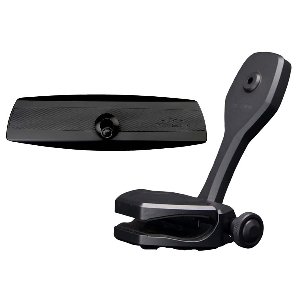 PTM Watersports P12848-1361TEBBK Mirror/Bracket Kit w/VR-140 Elite Mirror ZXR-361 (Black)