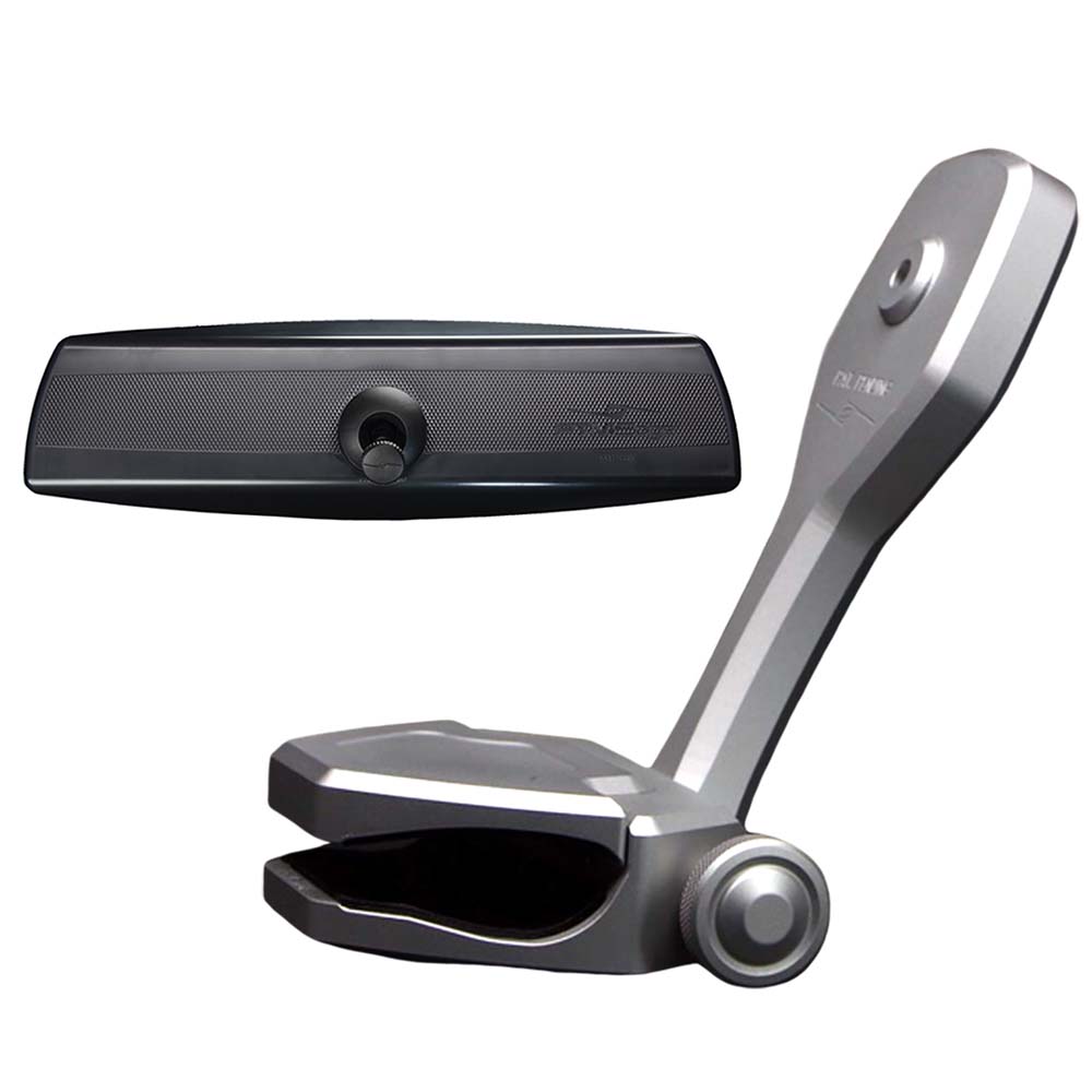 PTM Watersports P12848-2320TEBCL Mirror/Bracket Kit w/VR-140 PRO Mirror ZXR-320 (Silver)