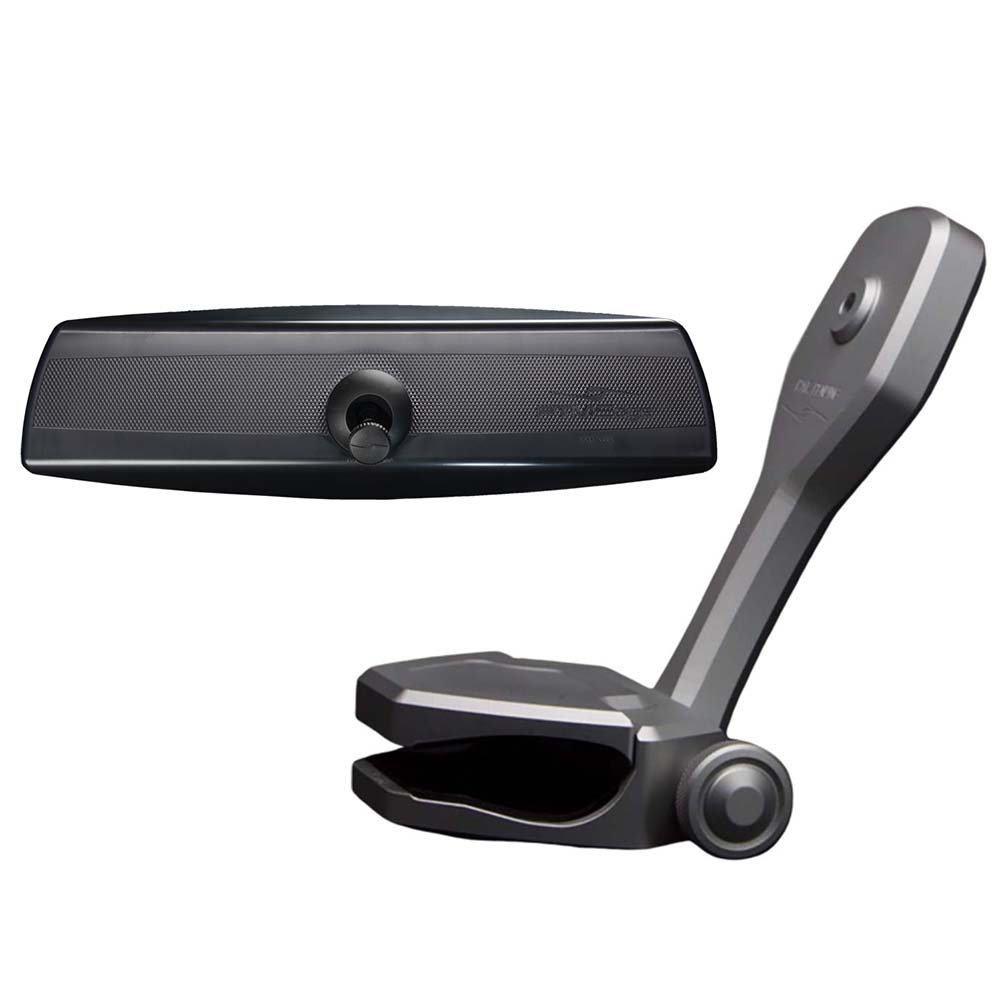 PTM Watersports P12848-2320TEBGR Mirror/Bracket Kit w/VR-140 PRO Mirror ZXR-320 (Titanium Grey)