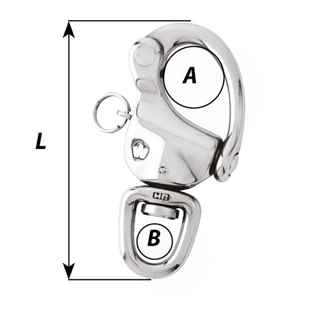 Wichard 2477W 4-3/4" Snap Shackle w/Swivel Eye