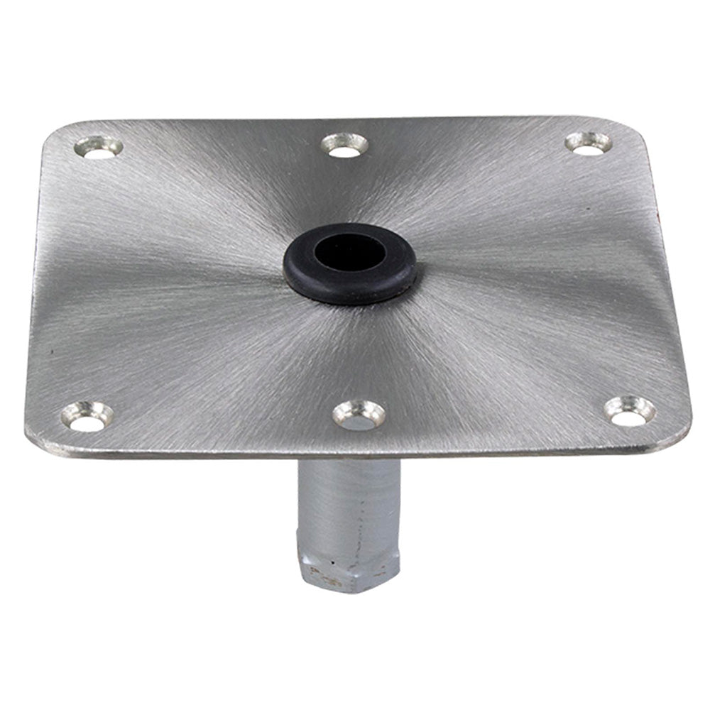 Springfield 1630001 KingPin 7" x 7" Stainless Steel Square Base (Threaded)
