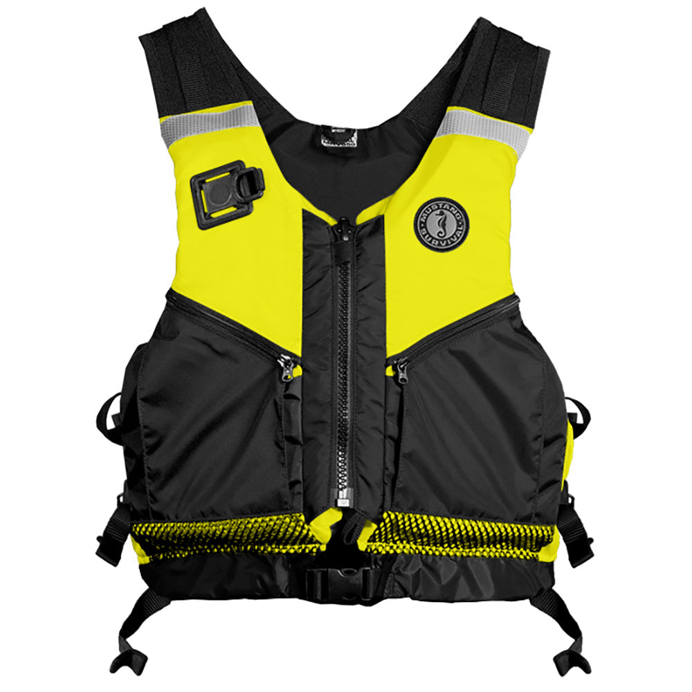 Mustang MRV050WR-251-XL/XXL-216 Operations Support Water Rescue Vest - Fluorescent Yellow/Green/Black - XL/XXL