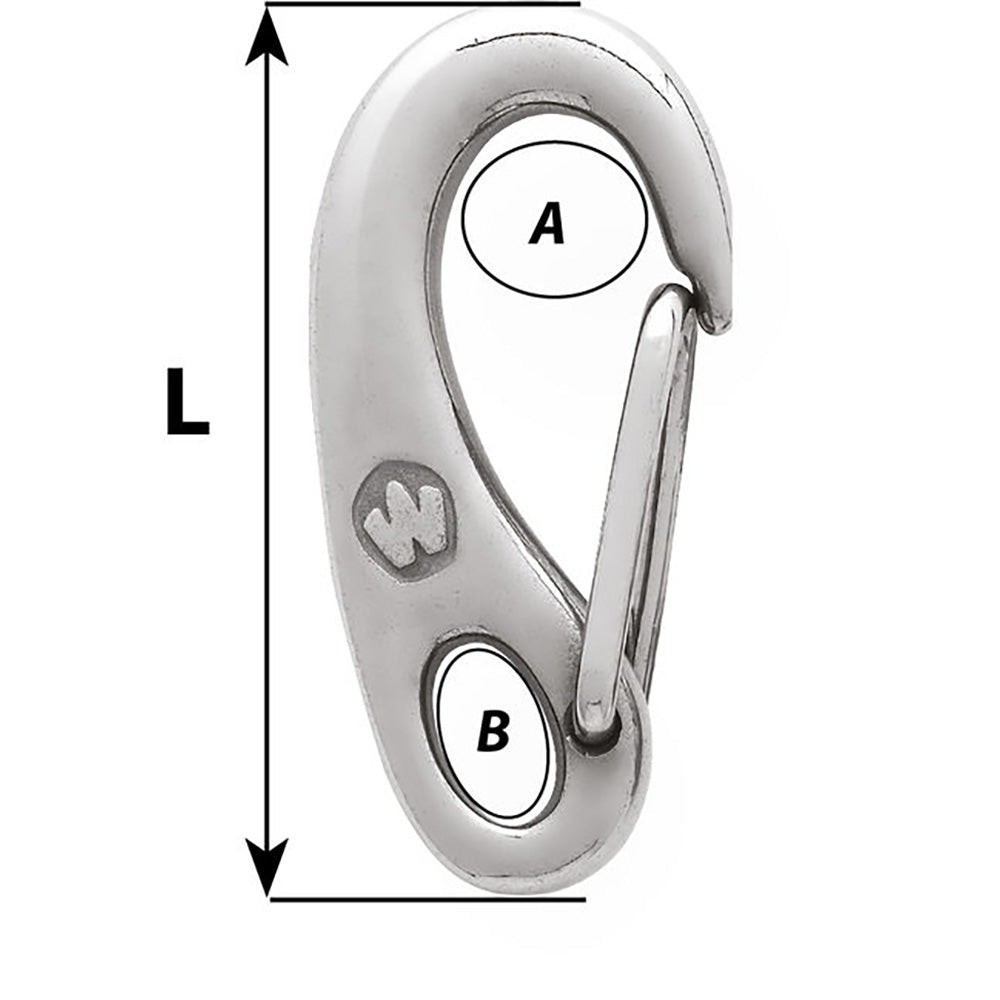 Wichard 2482W Snap Hook - Length 3-15/16"