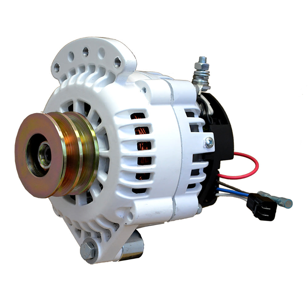 Balmar 621-120-DV Alternator 120 AMP 12V 1-2" Single Foot Spindle Mount Dual Vee Pulley w/Isolated Ground