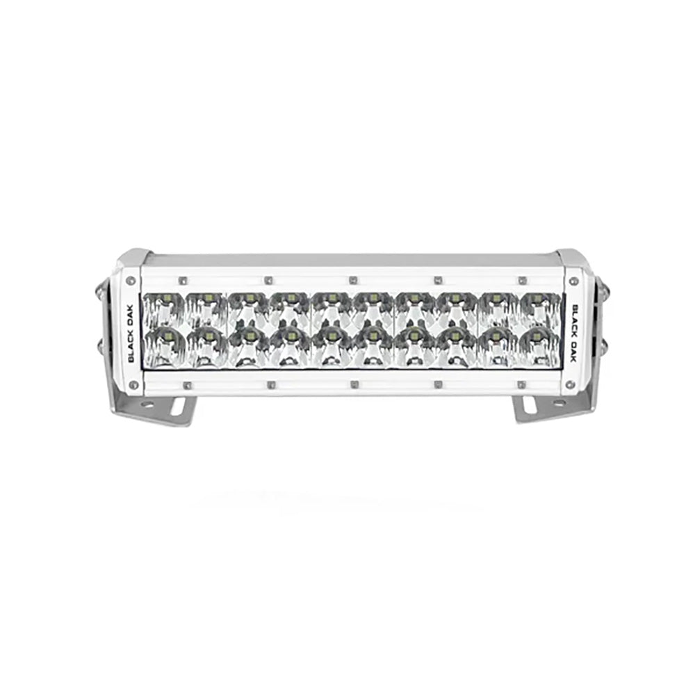 Black Oak 10CM-D5OS Pro Series 3.0 Double Row 10" LED Light Bar - Combo Optics - White Housing