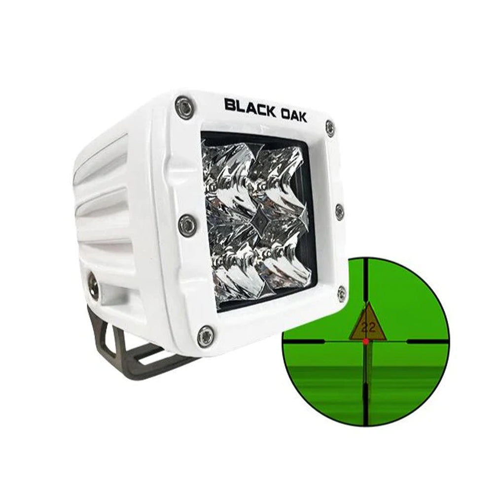 Black Oak 2MIR-POD850 Pro Series 3.0 2" 850nm Infrared Marine Pod Light - Flood Optics - White Housing