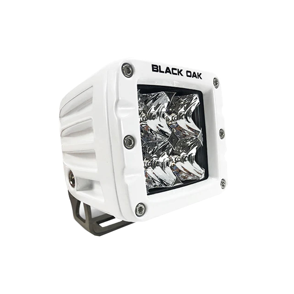 Black Oak 2FM-POD10CR 2" Marine LED Pod Light - Flood Optics - White Housing - Pro Series 3.0