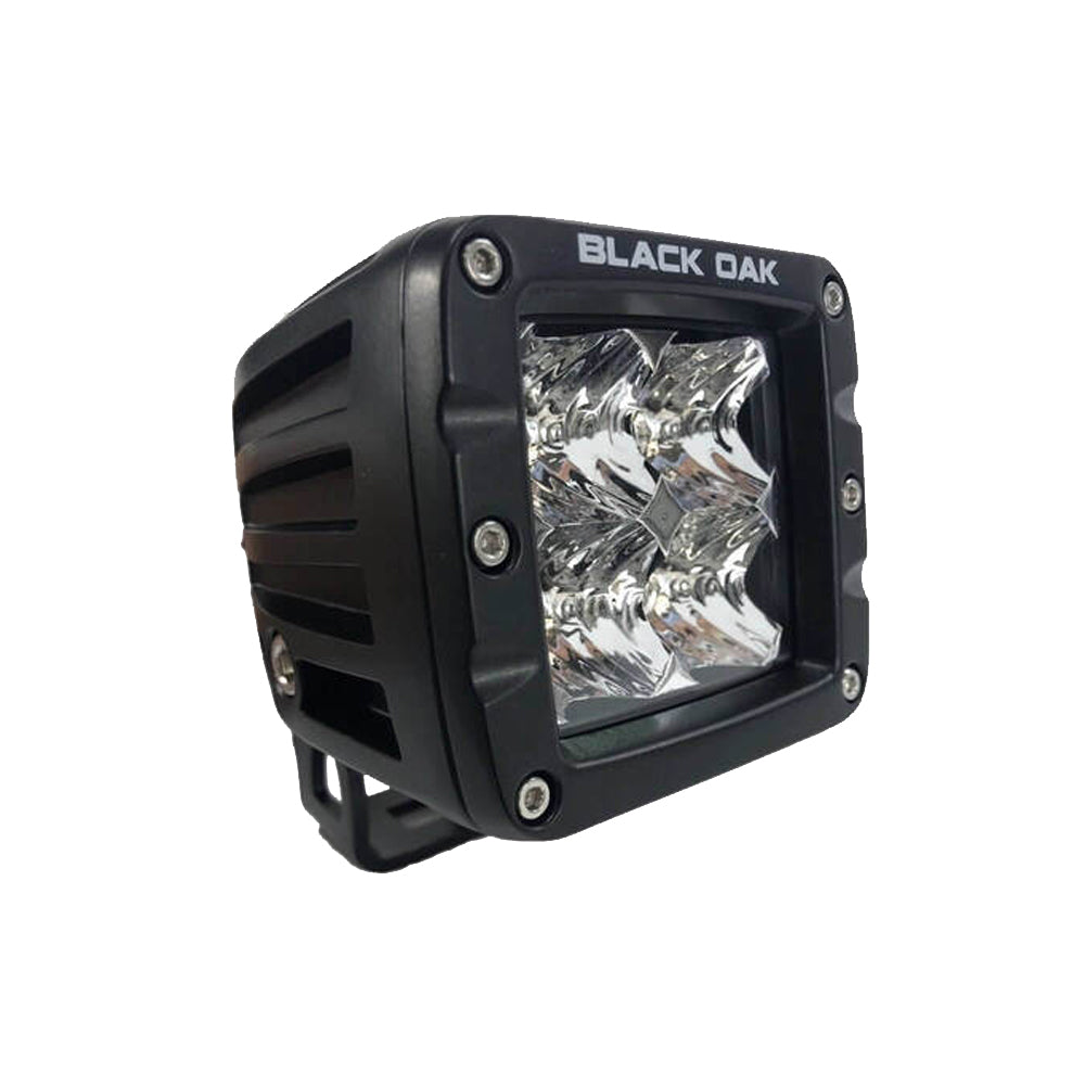 Black Oak 2F-POD10CR 2" LED Pod Light - Flood Optics - Black Housing - Pro Series 3.0