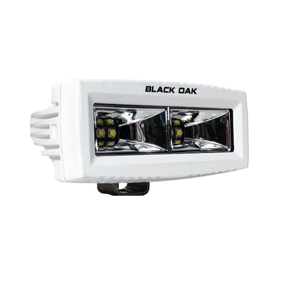 Black Oak 4MS-S 4" Marine Spreader Light - Scene Optics - White Housing - Pro Series 3.0