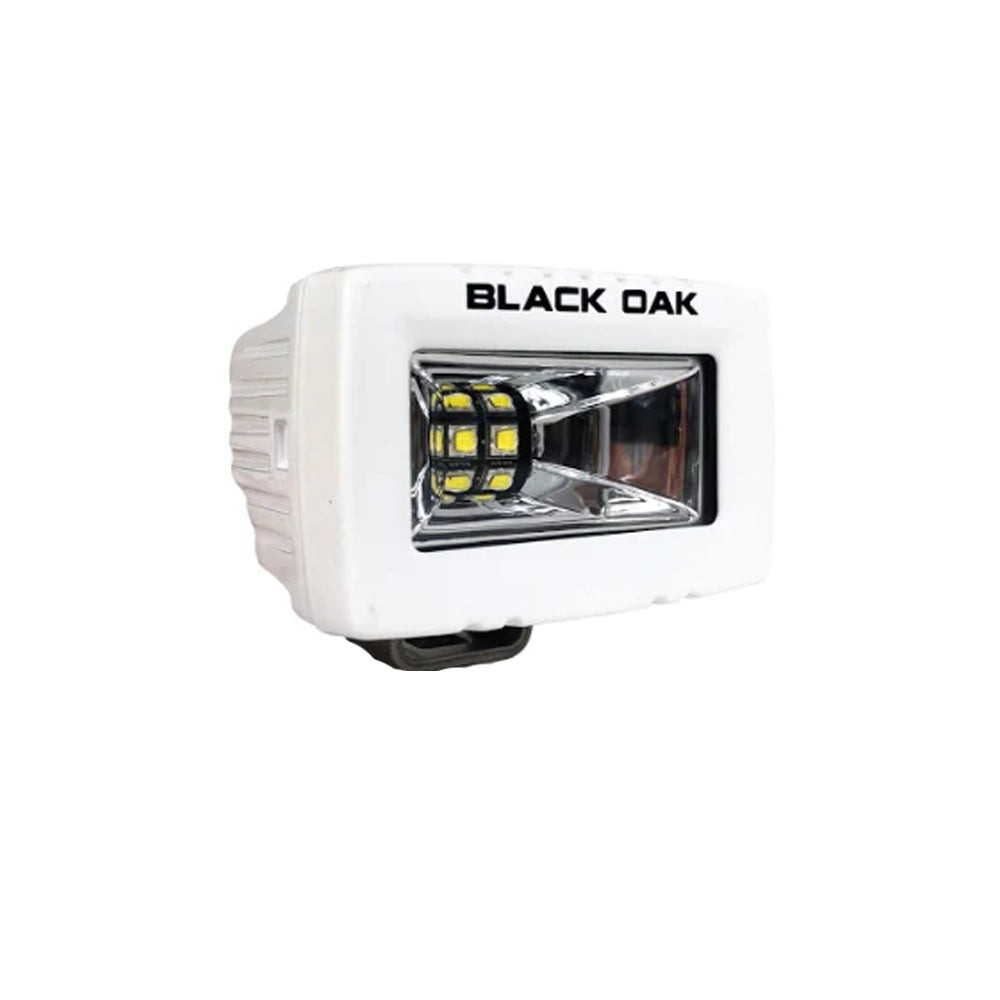 Black Oak 2-MS-S 2" Marine Spreader Light - Scene Optics - White Housing - Pro Series 3.0