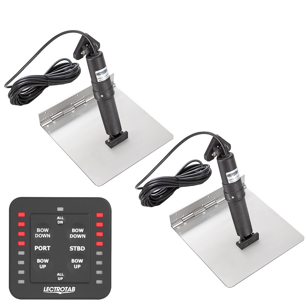 Lectrotab XKASL9X12 XKA Stainless Steel Trim Tab Kit w/One-Touch Control - 9 x 12