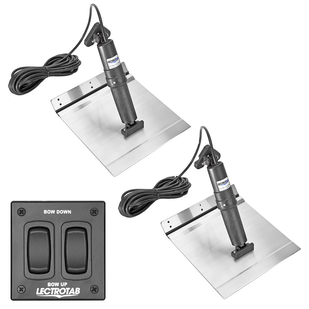 Lectrotab XKAF9X12A XKA Aluminum Alloy Trim Tab Kit w/Rocker Switch - 9 x 12