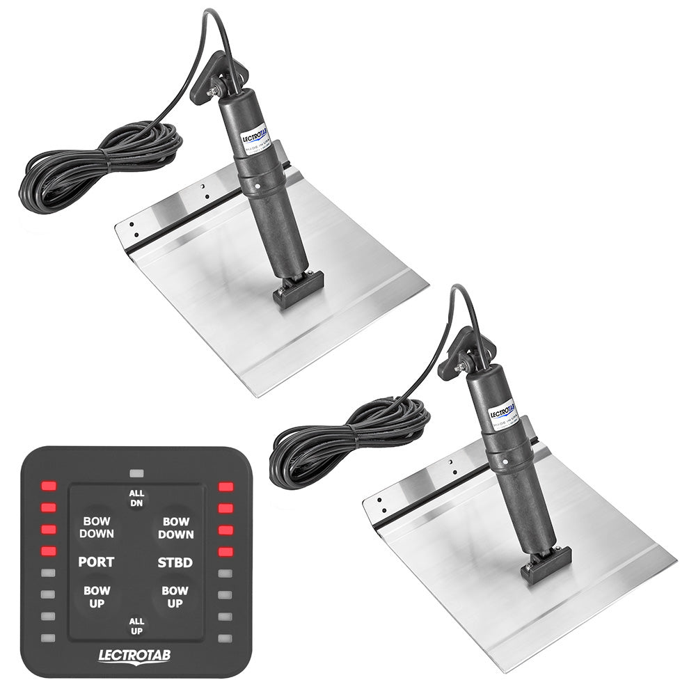 Lectrotab XKASL12X18A XKA Aluminum Alloy Trim Tab Kit w/One-Touch Control - 12 x 18