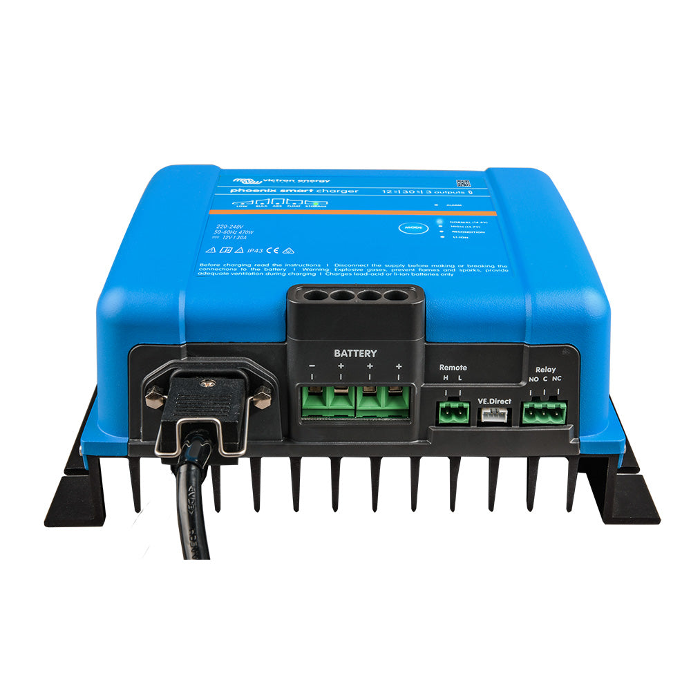 Victron PSC123053095 Phoenix Smart IP43 Charger 12/30 (3) 120-240VAC Requires 5-15P Mains Cord