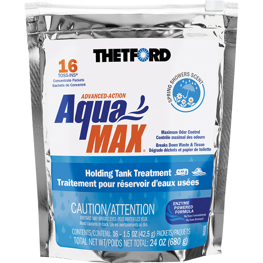 Thetford 96631 AquaMax Holding Tank Treatment - 16 Toss-Ins - Spring Shower Scent