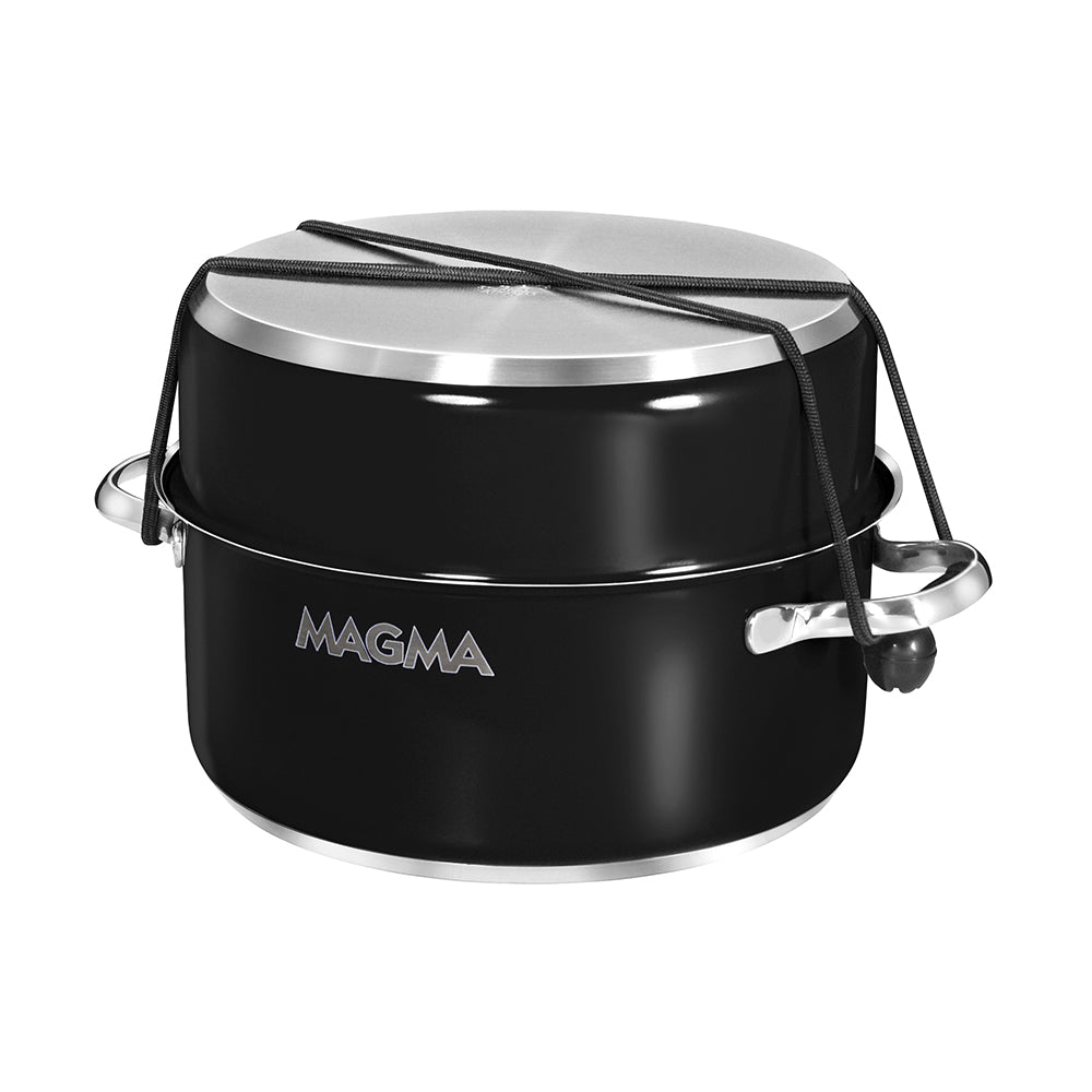 Magma A10-366-JB-2-IN Nestable 10 Piece Induction Non-Stick Enamel Finish Cookware Set - Jet Black