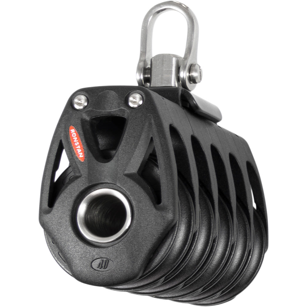 Ronstan RF48500 Series 40 Orbit BB Quin Block w/Swivel Shackle