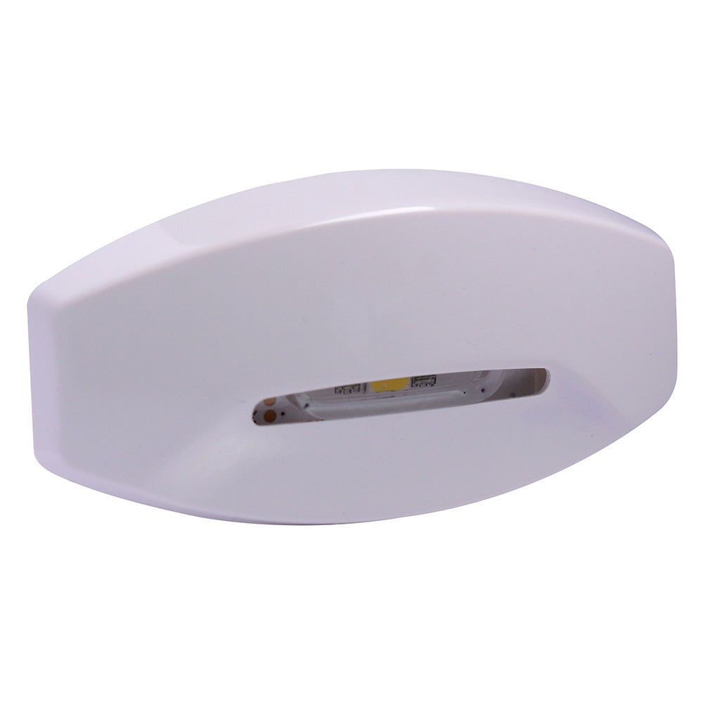 Lumitec 101754 Fiji Courtesy Light - White Housing - Indirect RGBW Lights - 4-Pack