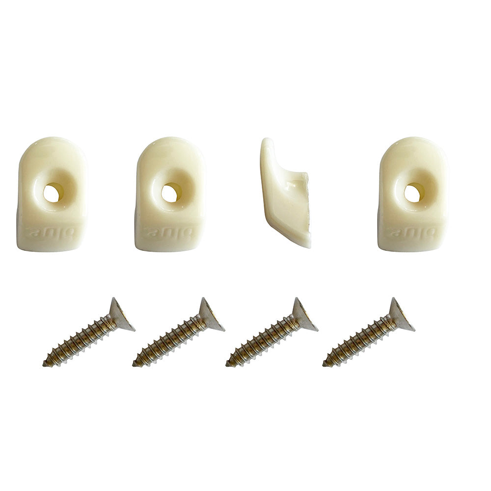 Blue Performance PC980 White Hooks Screws - 4 Pieces