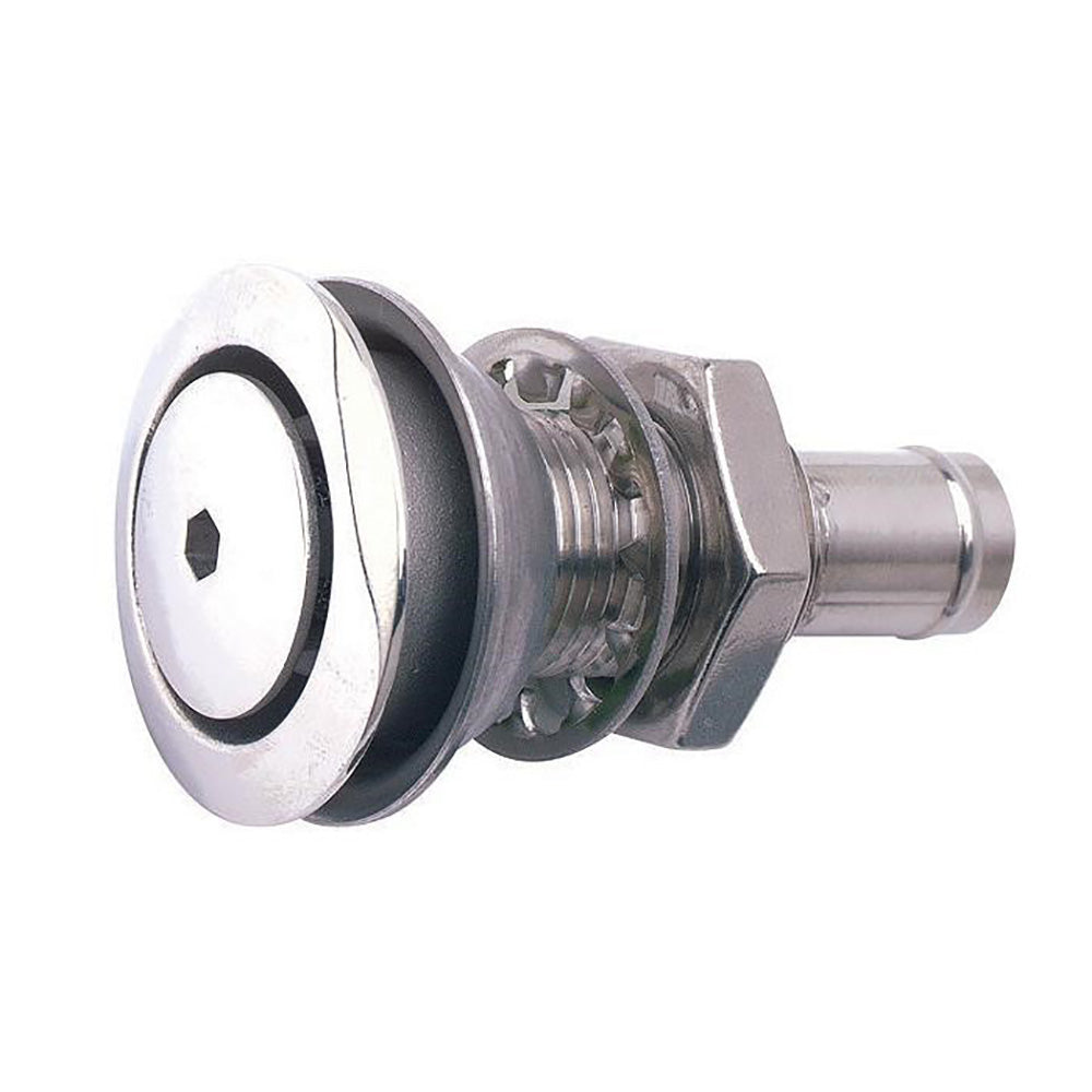 Attwood 66031-3 316 Stainless Steel Alloy Flush Mount Fuel Vent - Straight Vent