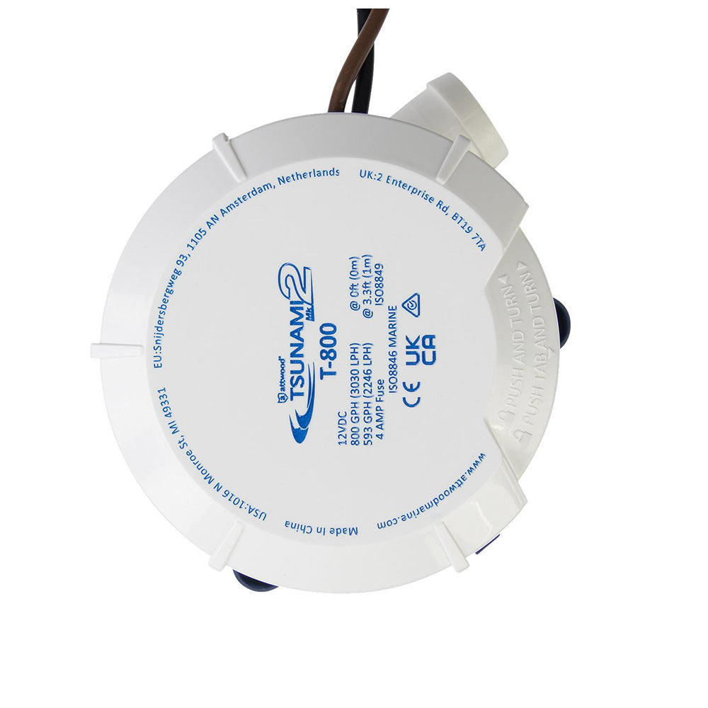 Attwood 5608-7 Tsunami MK2 Manual Bilge Pump - T800 - 800 GPH 12V