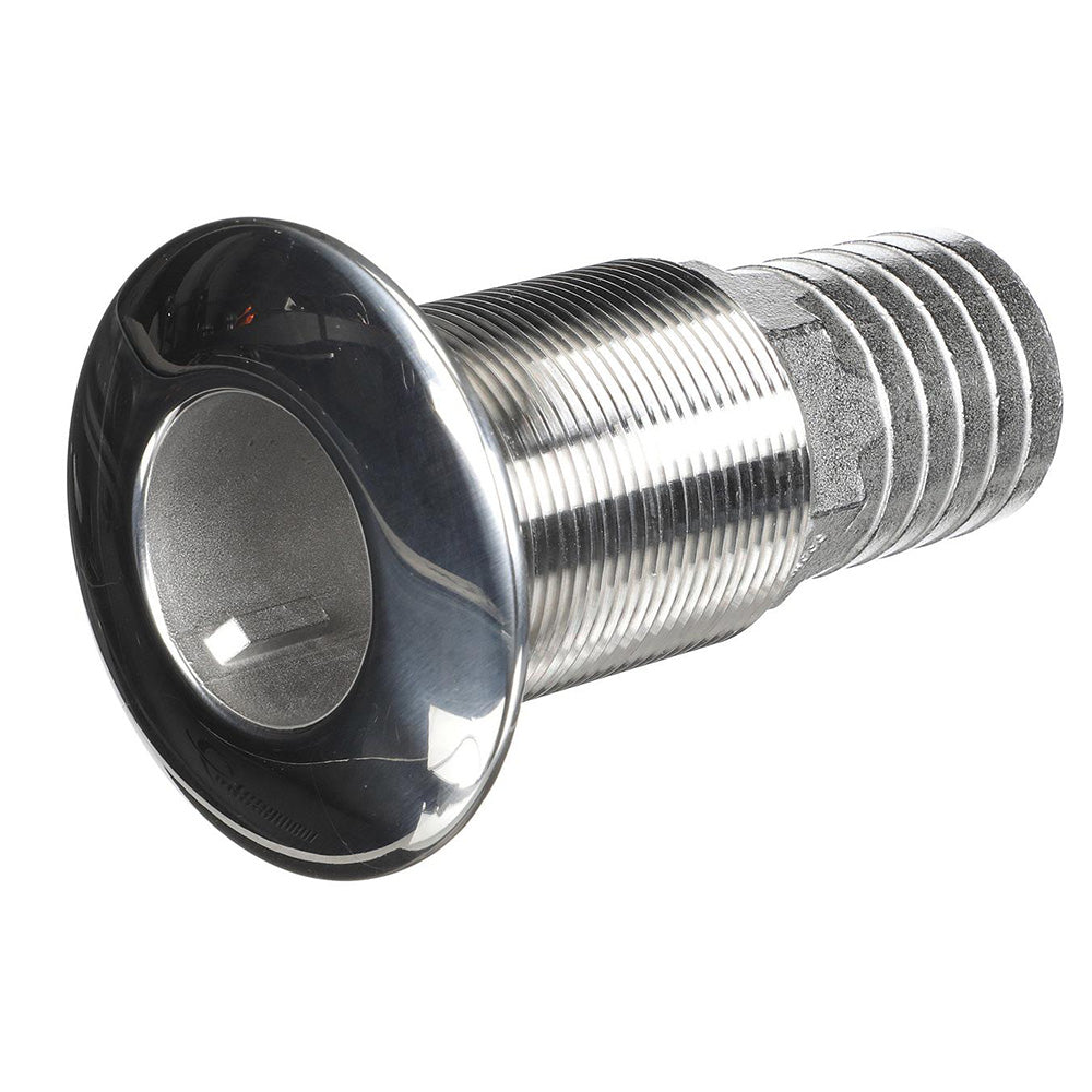 Attwood 66551-3 Stainless Steel Thru-Hull Standard Straight Barbed - 1-1/2" Inner Diameter