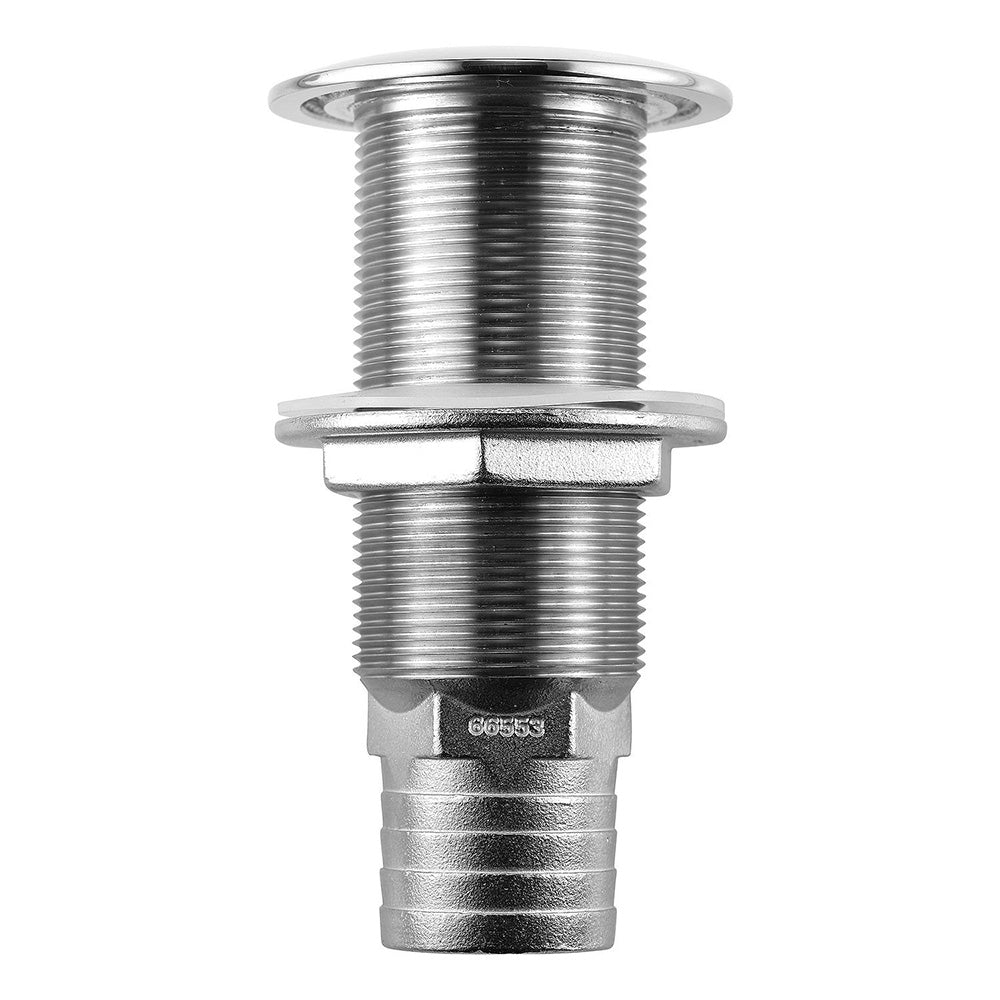 Attwood 66553-3 Stainless Steel Scupper Valve Barbed - 1-1/2" Hose Size